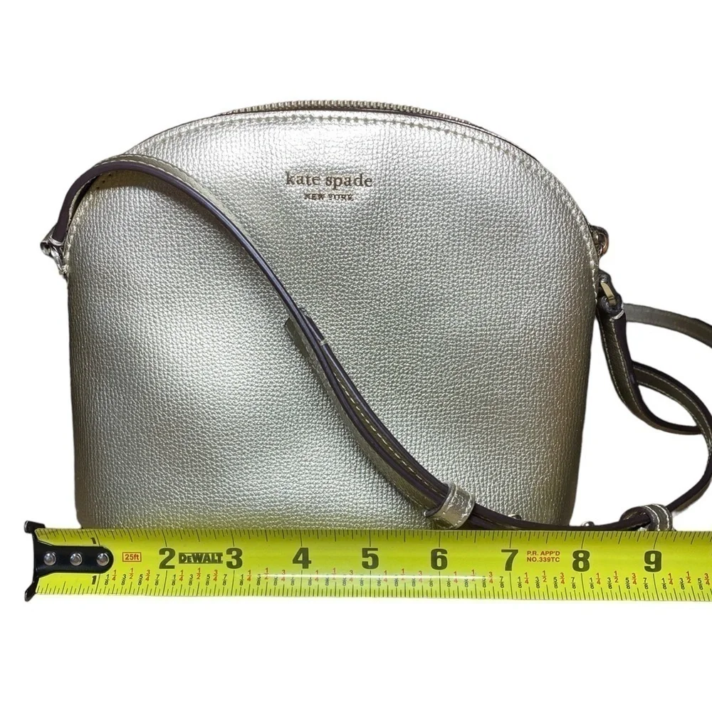 Kate Spade Leather Crossbody Bag in Gold